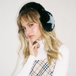 Emi Jay Black Ear Muffs with Grey Stars. Brand new with dust bag. Never worn!